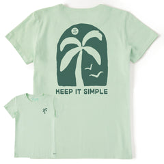 Women's Keep it Simple Lone Palm Short Sleeve Crusher Tee