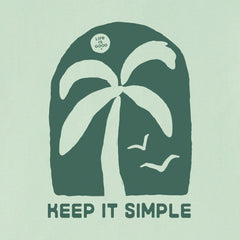 Women's Keep it Simple Lone Palm Short Sleeve Crusher Tee