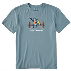 Men's Lollygaggin' Jake & Rocket Dock Short Sleeve Crusher Tee