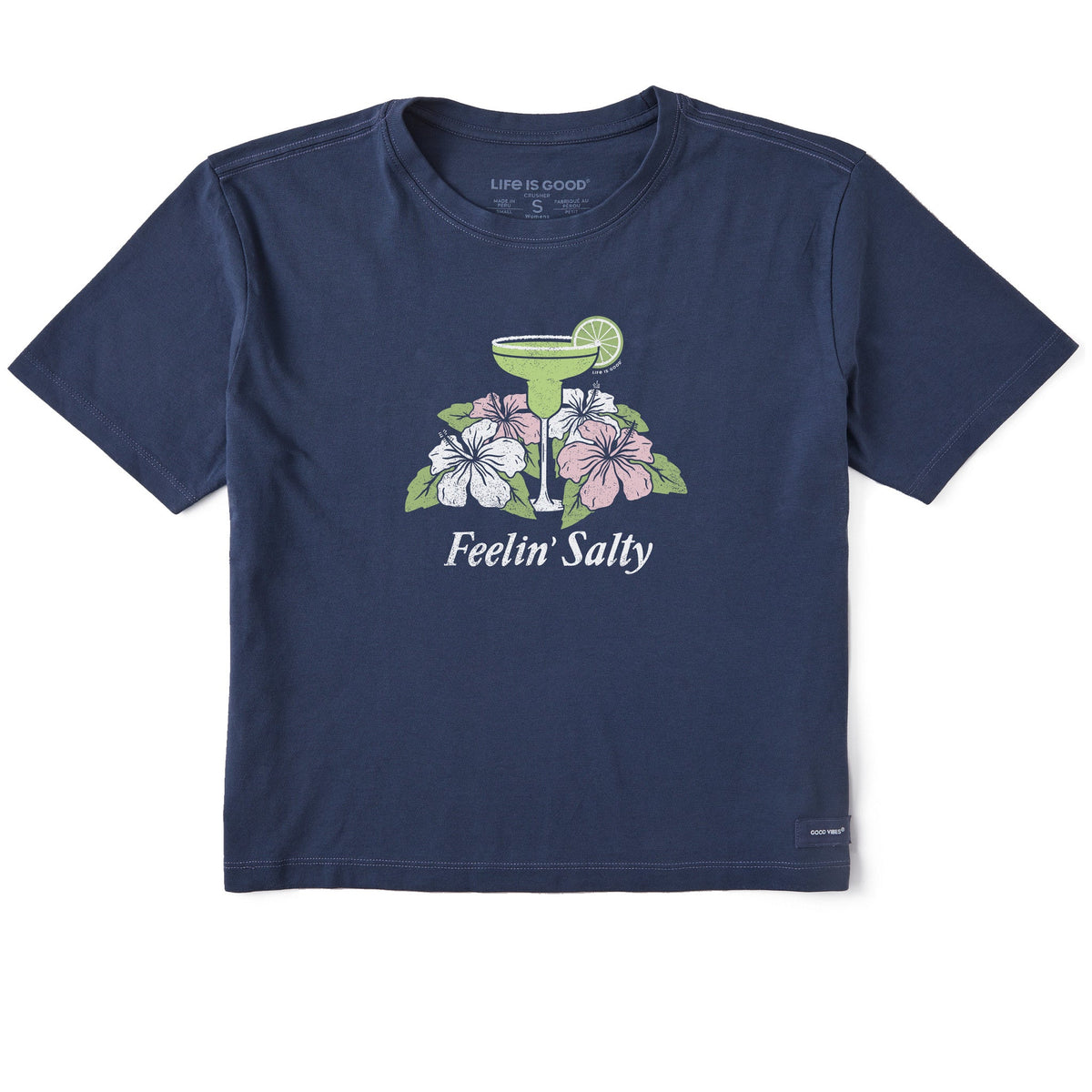 Women's Feelin' Salty Margarita Short Sleeve Crusher Boxy Tee