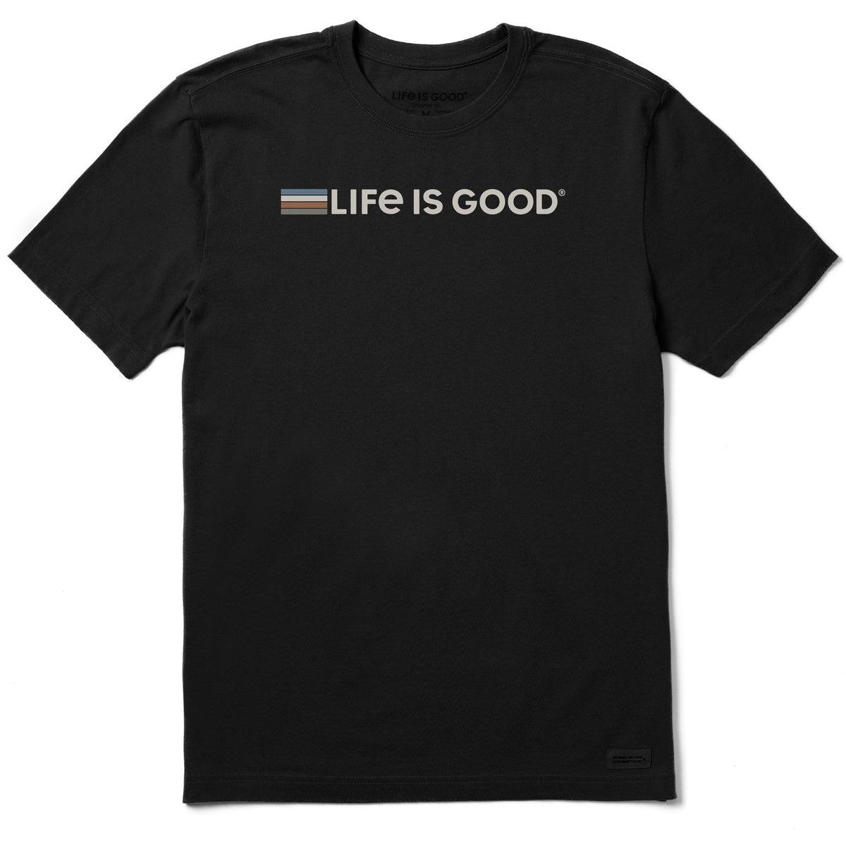 Men's LIG Color Small Stripes Short Sleeve Crusher Tee