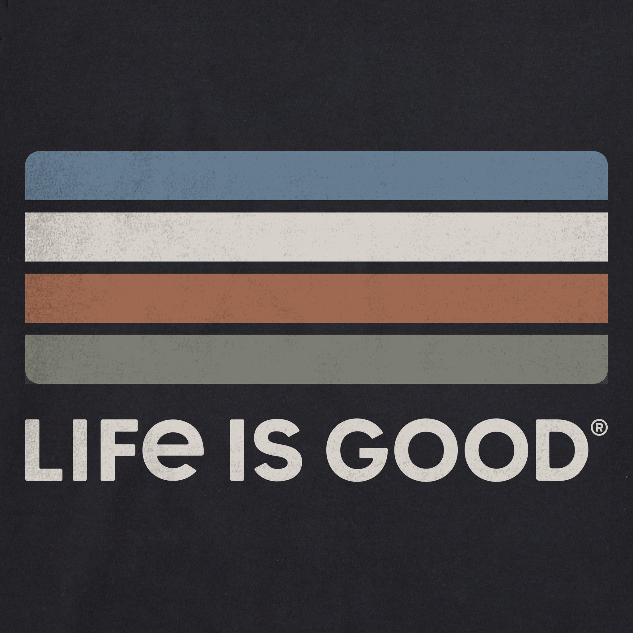Men's LIG Color Stripes Short Sleeve Crusher Tee