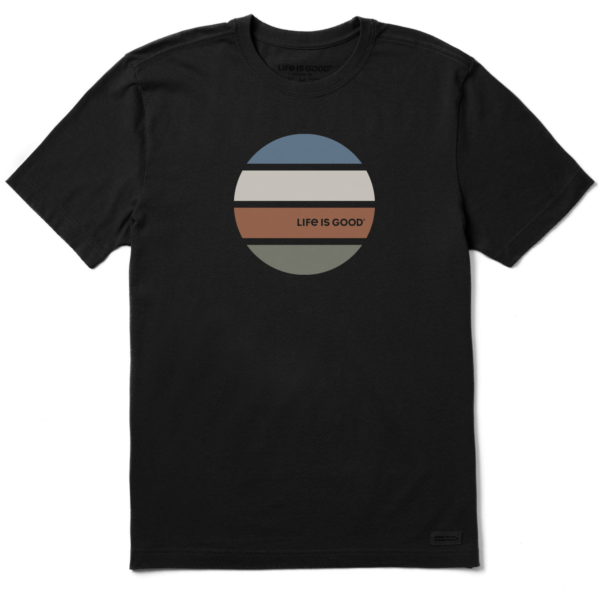 Men's LIG Color Circle Stripes Short Sleeve Crusher Tee