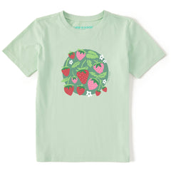 Kids Strawberries Short Sleeve Crusher Tee