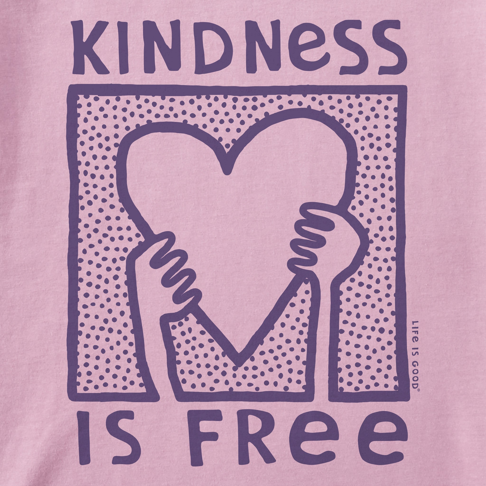 Kids Kindness is Free Heart Short Sleeve Crusher Tee