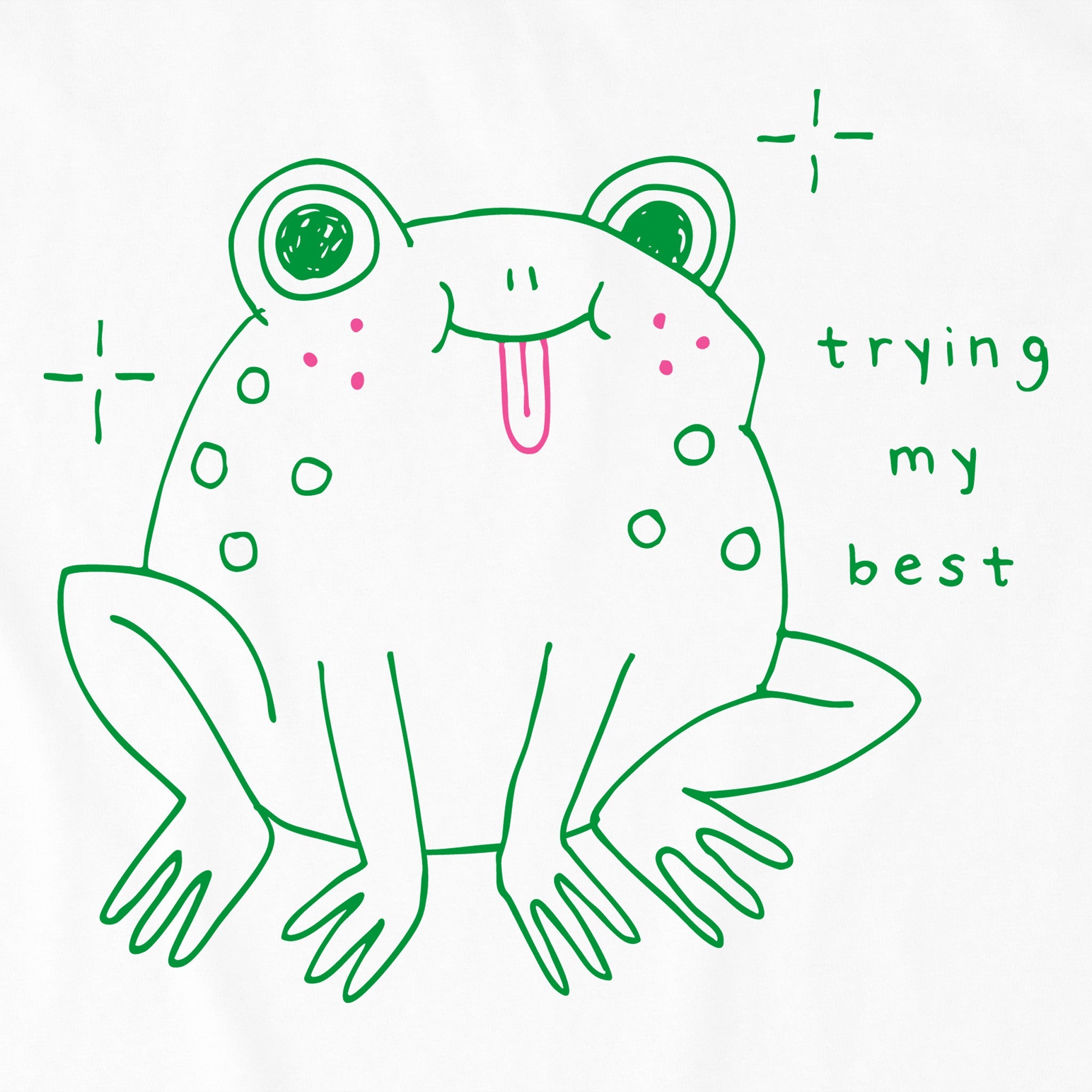 Kids Trying My Best Frog Short Sleeve Crusher Tee