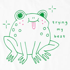 Kids Trying My Best Frog Short Sleeve Crusher Tee