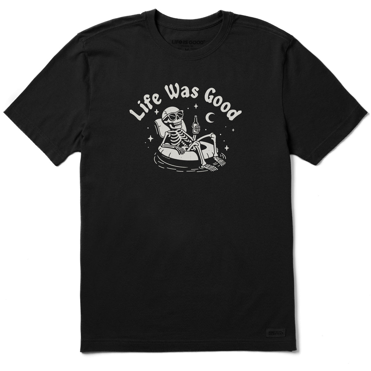 Men's Life Was Good Skeleton Floatie Short Sleeve Tee