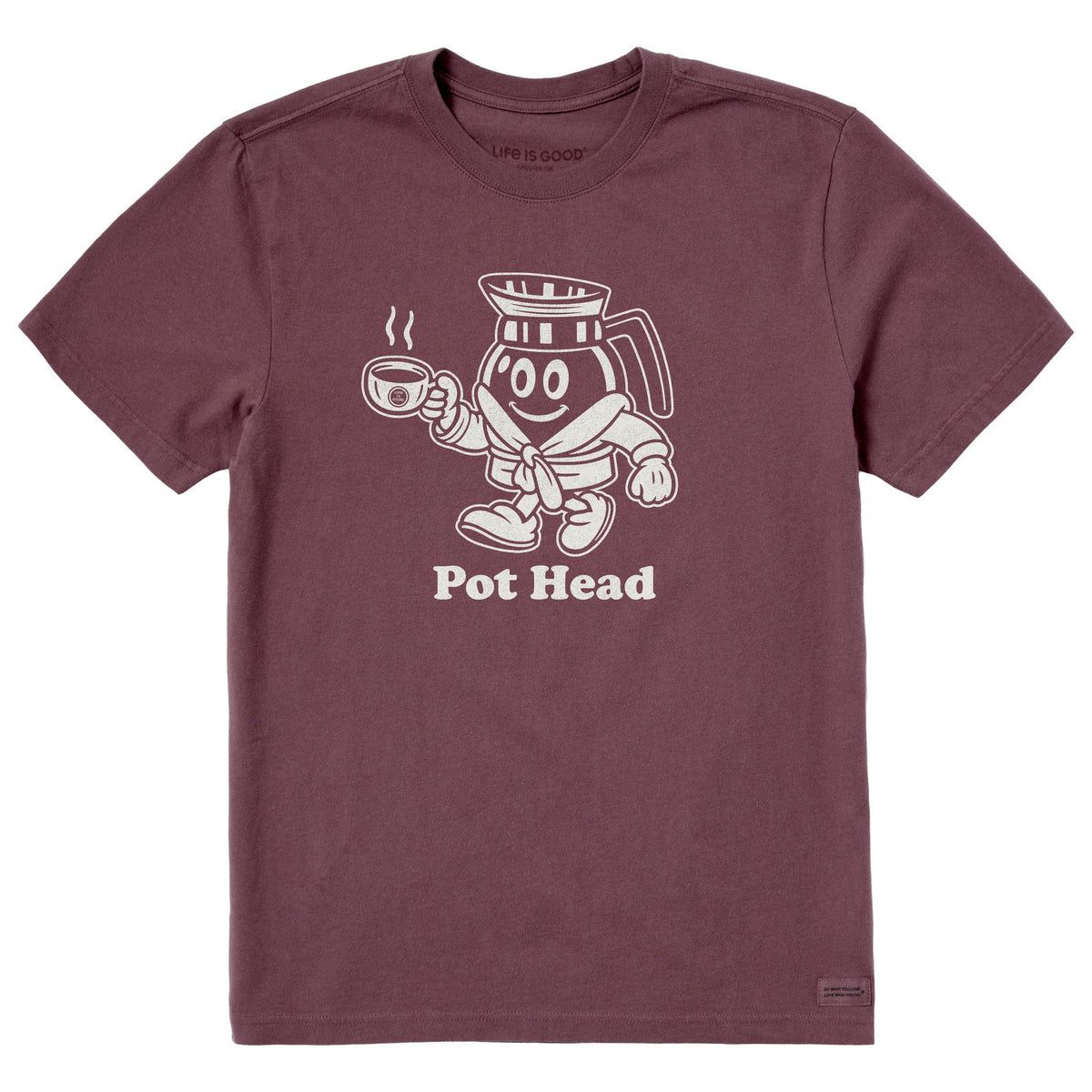 Men's Pot Head Mascot Short Sleeve Crusher Tee
