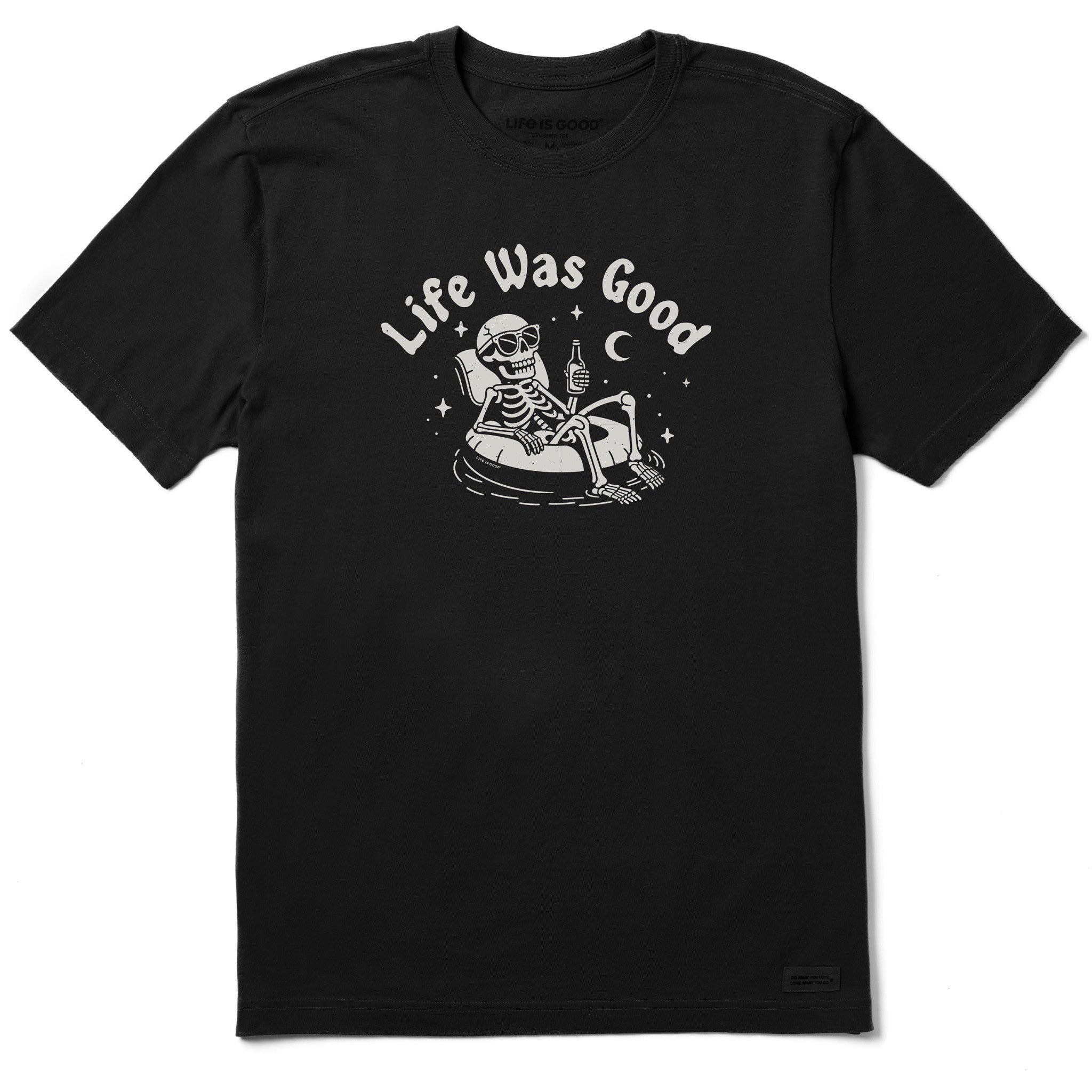 Men's Life Was Good Skeleton Floatie Short Sleeve Tee