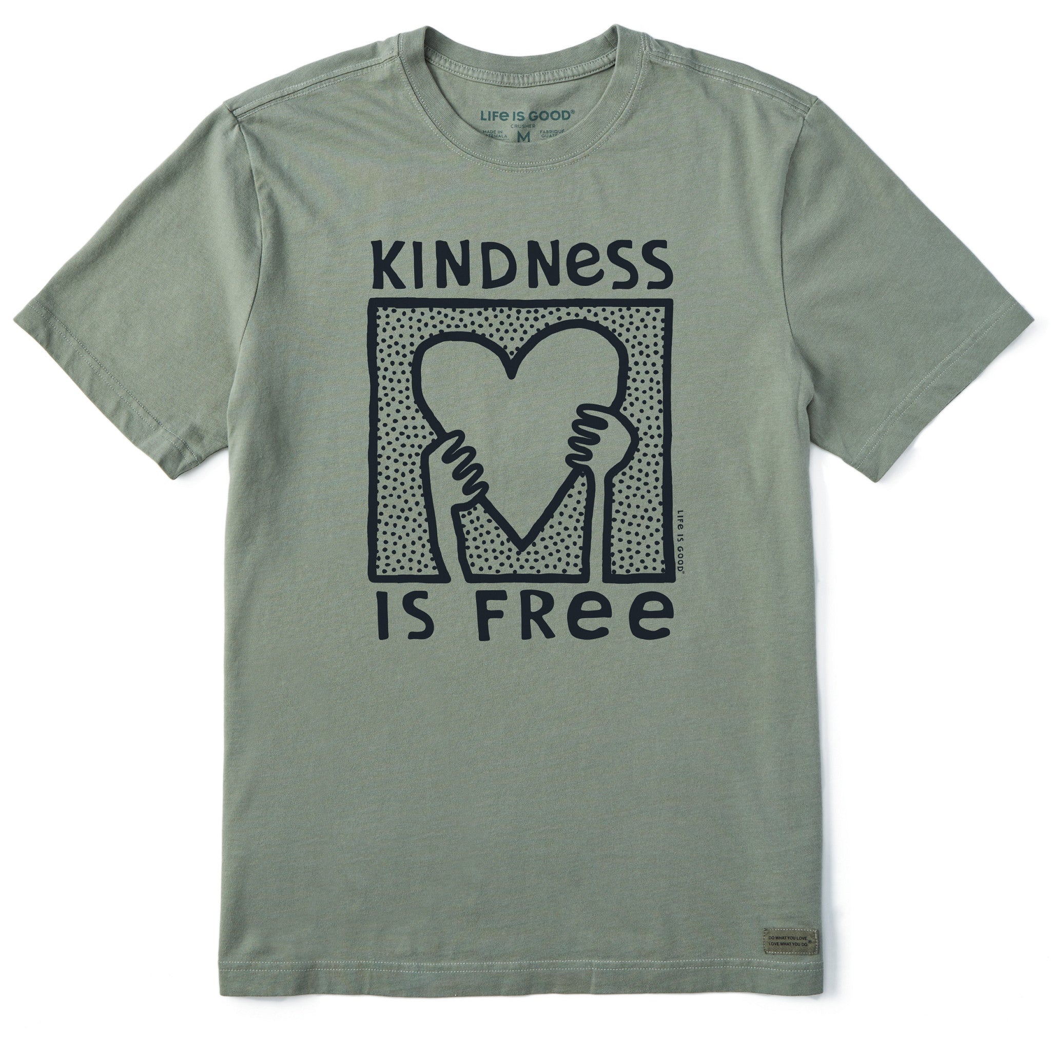 Men's Kindness is Free Heart Short Sleeve Tee