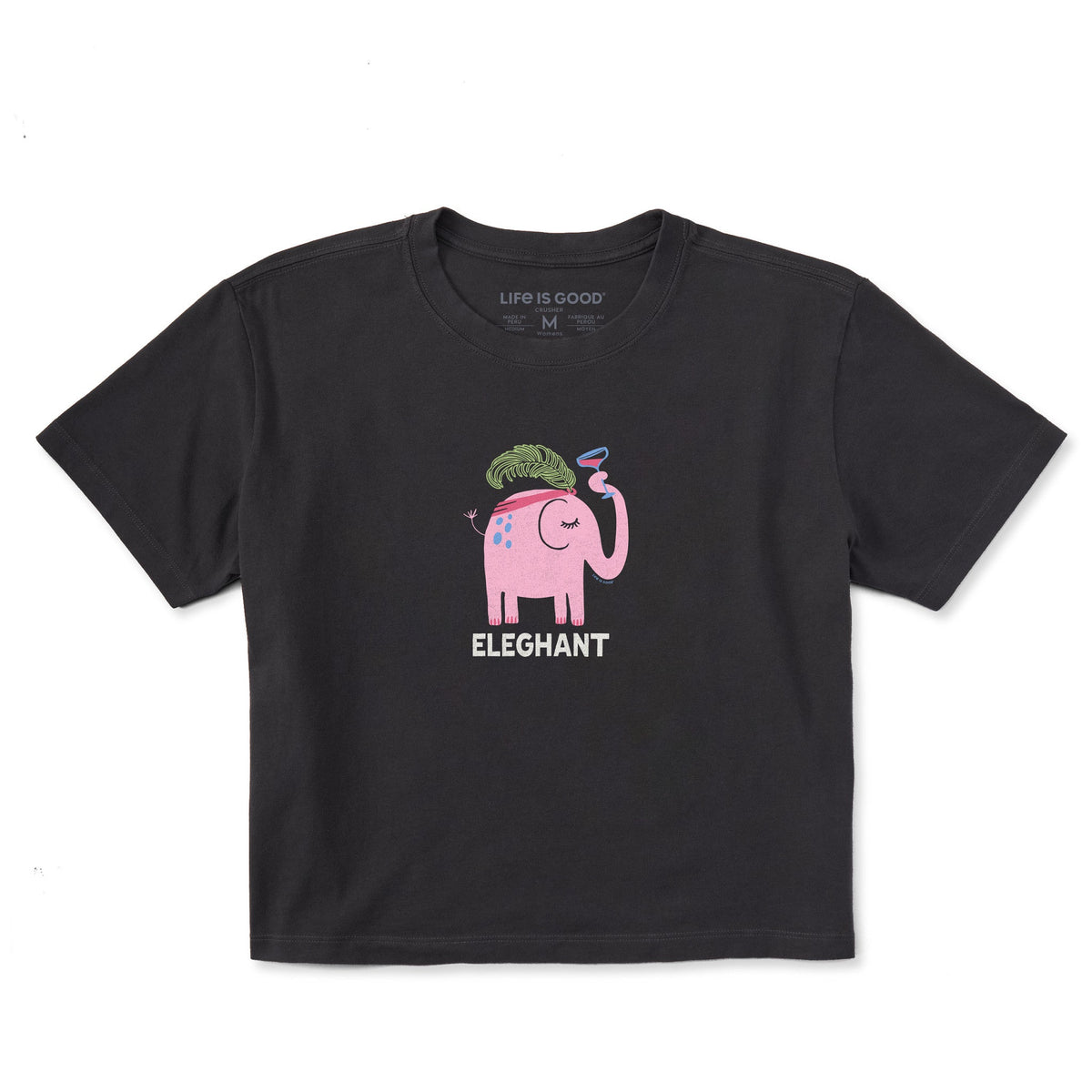 Women's Eleghant Short Sleeve Crusher Boxy Tee