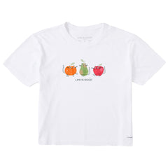 Women's Fruit Cats Short Sleeve Crusher Boxy Tee