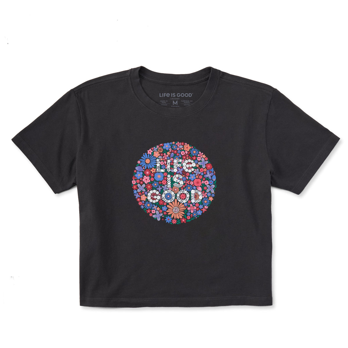 Women's Flower LIG Short Sleeve Crusher Boxy Tee