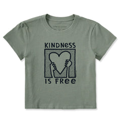 Women's Kindness is Free Heart Crusher-LITE Shrunken Tee
