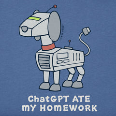 Kids ChatGPT Ate My Homework Short Sleeve Crusher Tee