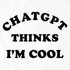 Kids ChatGPT Thinks I'm Cool Short Sleeve Crusher Tee