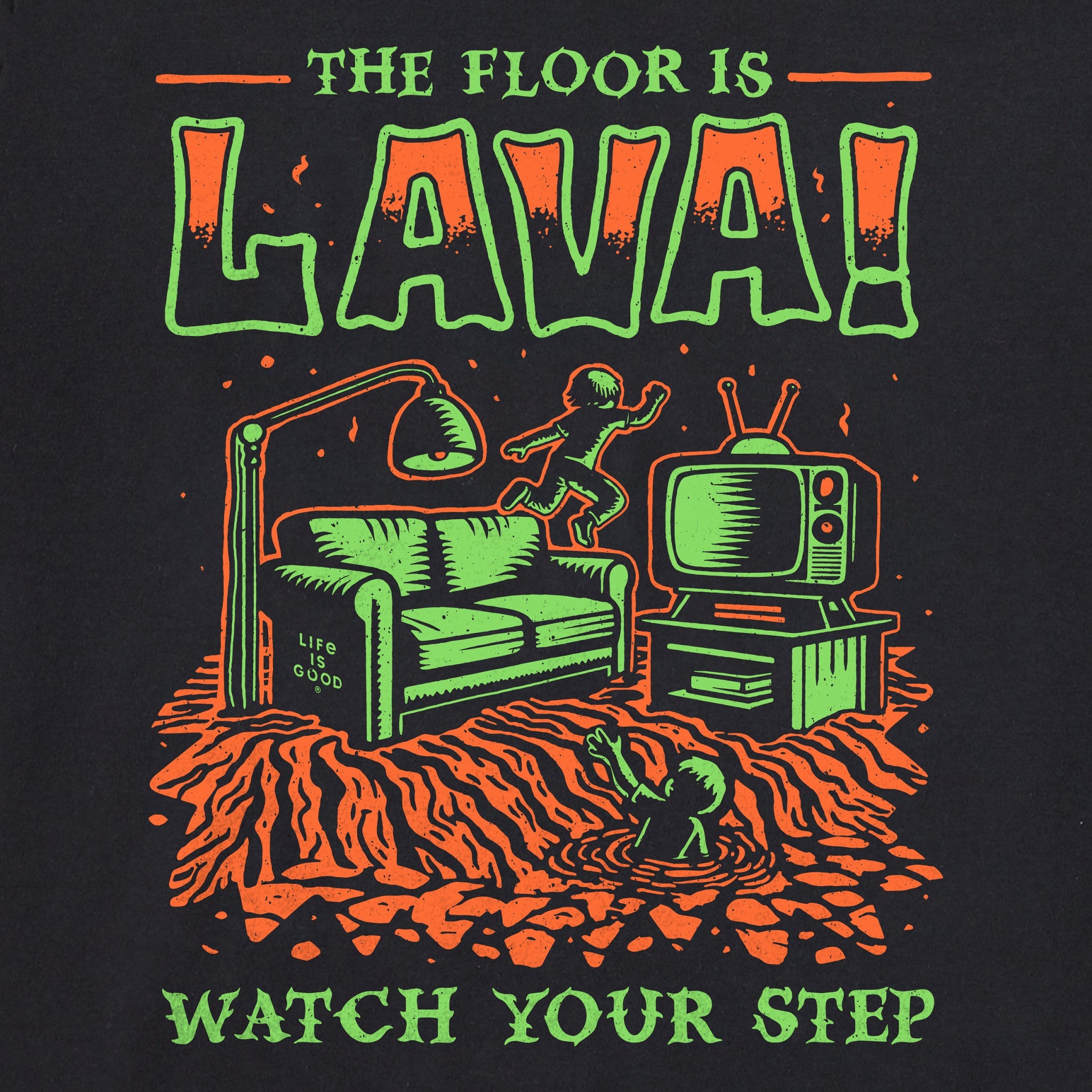 Men's The Floor is Lava Short Sleeve Tee