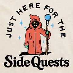 Women's Just Here for the Side Quests Short Sleeve Crusher Boxy Tee