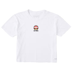 Women's Go Big Mushroom Short Sleeve Crusher Boxy Tee