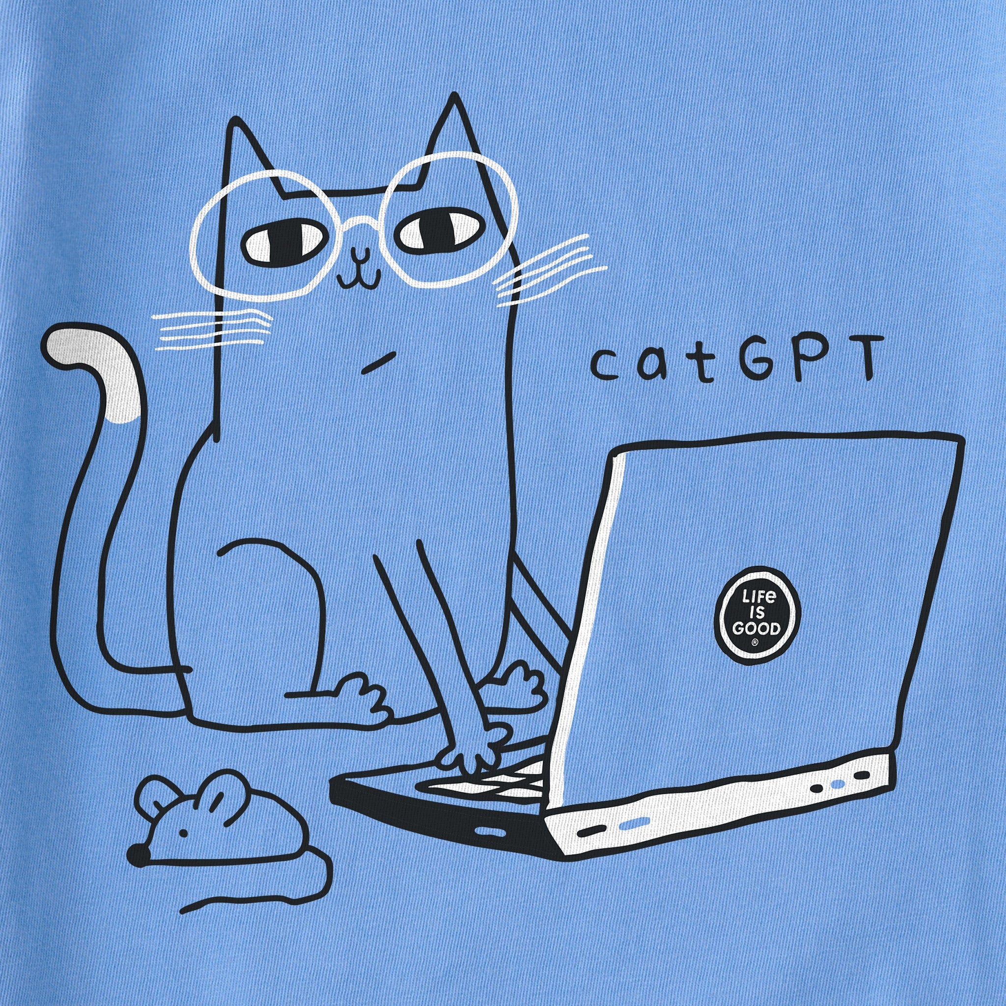 Women's CatGPT Laptop Short Sleeve Tee