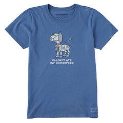 Women's ChatGPT Ate My Homework Short Sleeve Crusher Tee