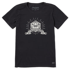 Women's Let the Good Times Roll Die Short Sleeve Tee