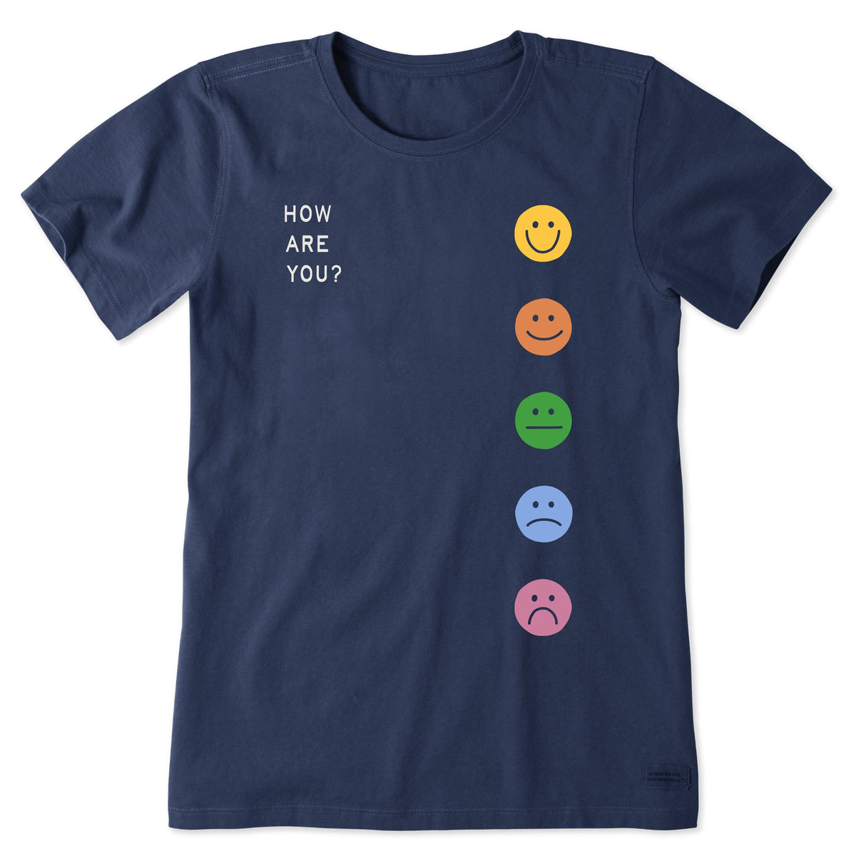 Women's How Are You Faces Short Sleeve Crusher Tee