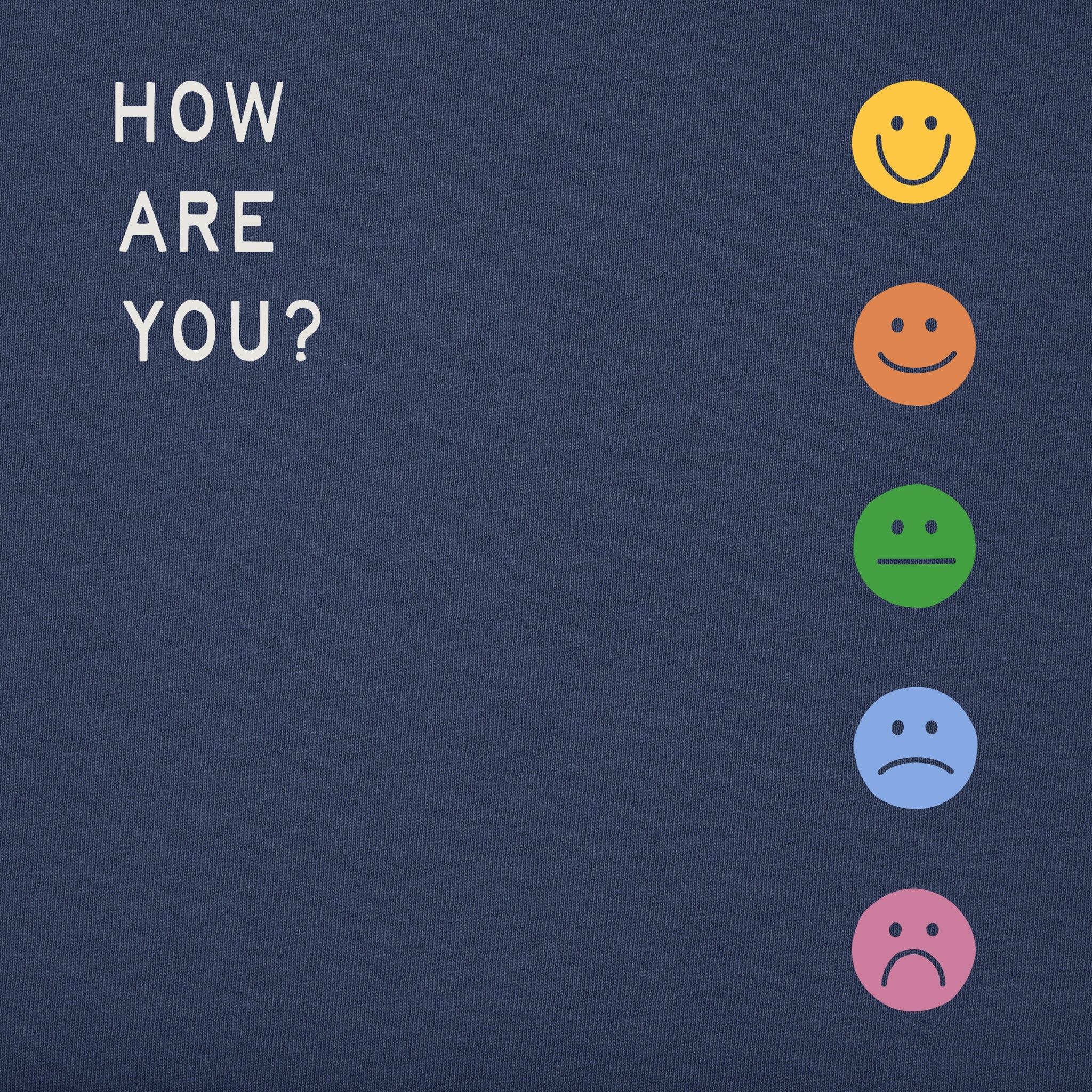 Men's How Are You Faces Short Sleeve Crusher Tee