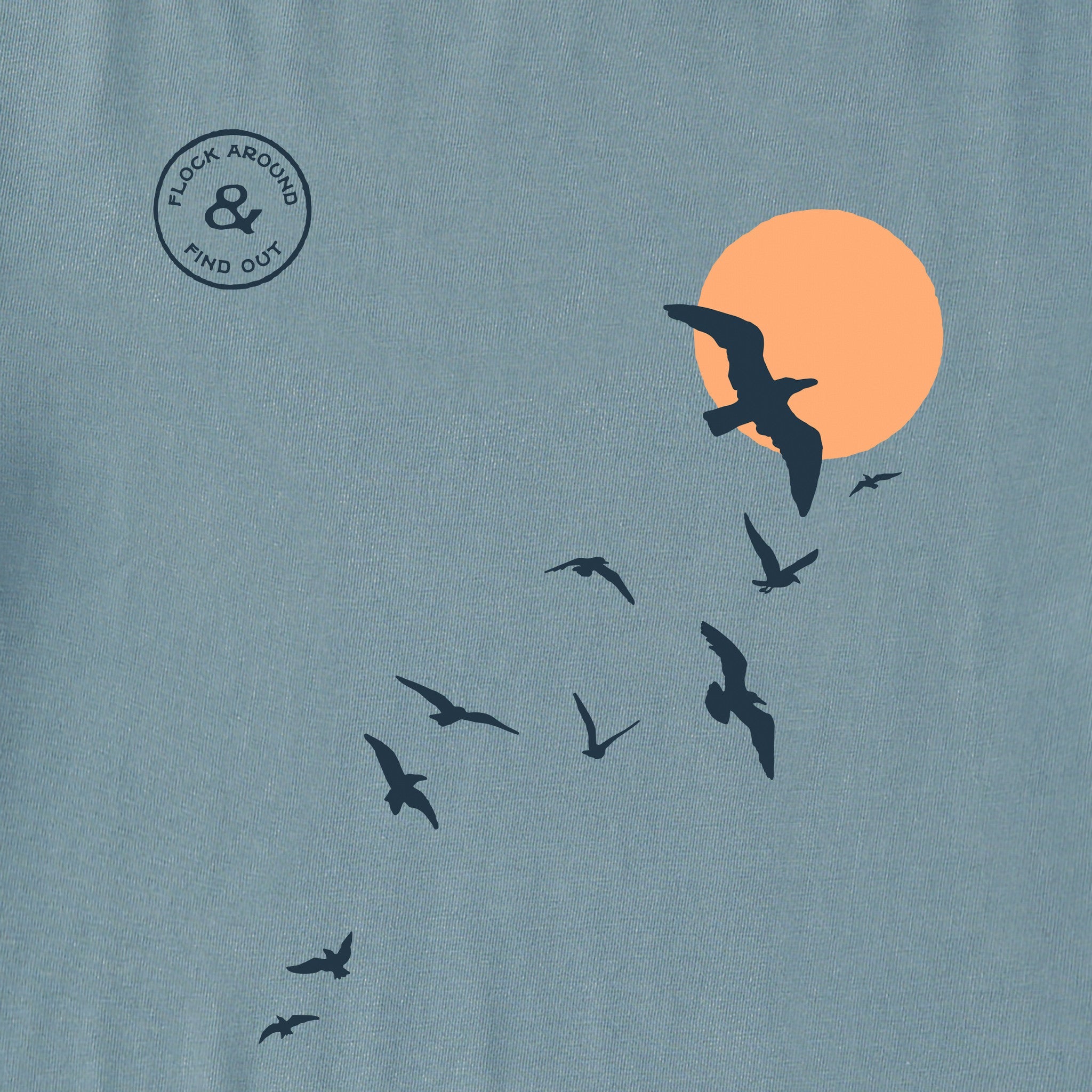 Men's Flock Around Birds Short Sleeve Crusher Tee
