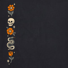 Men's Skull & Snake Flowers Short Sleeve Crusher Tee