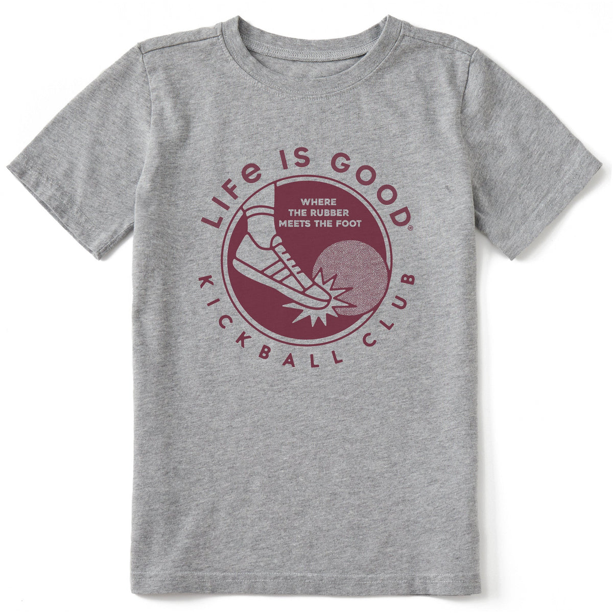 Kids Kickball Club Short Sleeve Crusher Tee