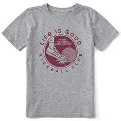 Kids Kickball Club Short Sleeve Crusher Tee