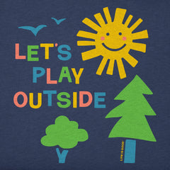 Toddler Let's Play Outside Short Sleeve Crusher Tee