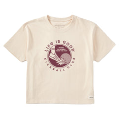 Women's Kickball Club Short Sleeve Crusher Boxy Tee