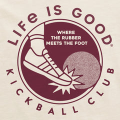 Women's Kickball Club Short Sleeve Crusher Boxy Tee