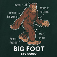 Kids Big Foot Facts Short Sleeve Crusher Tee