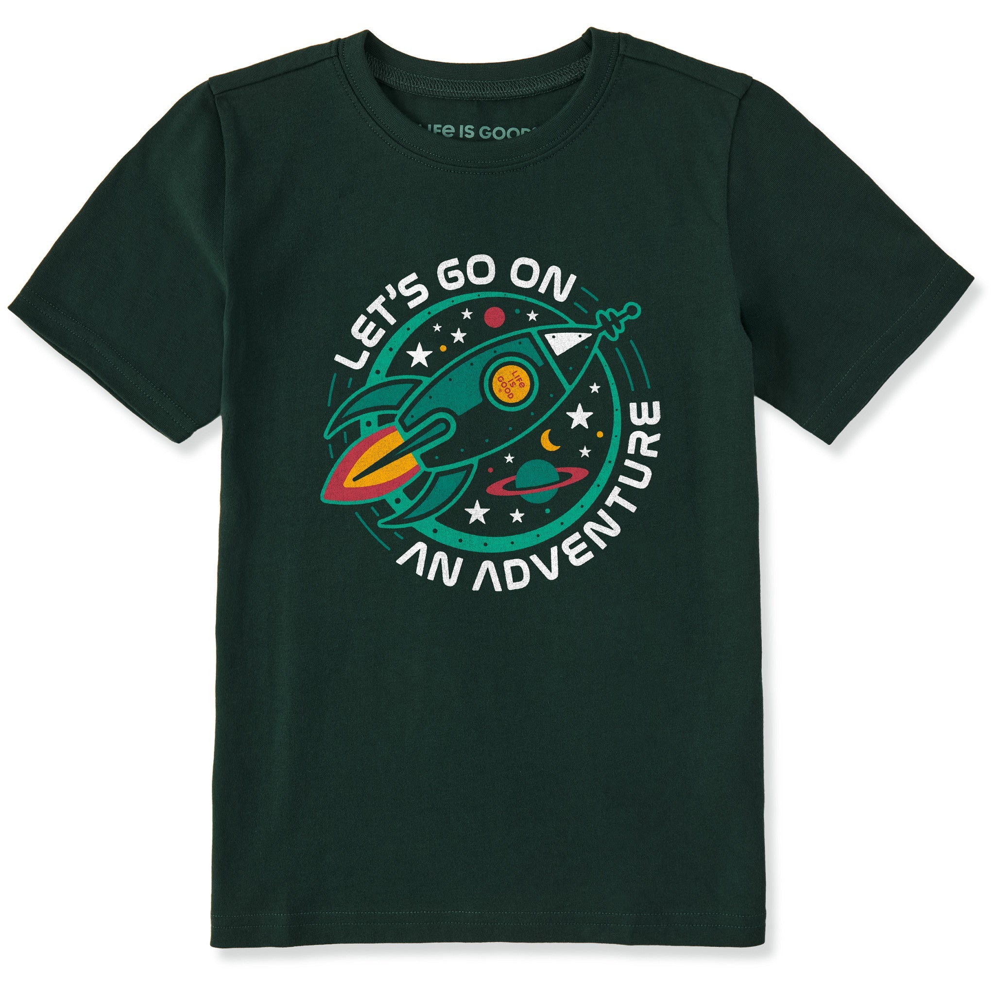 Kids Let's Go on an Adventure Short Sleeve Crusher Tee