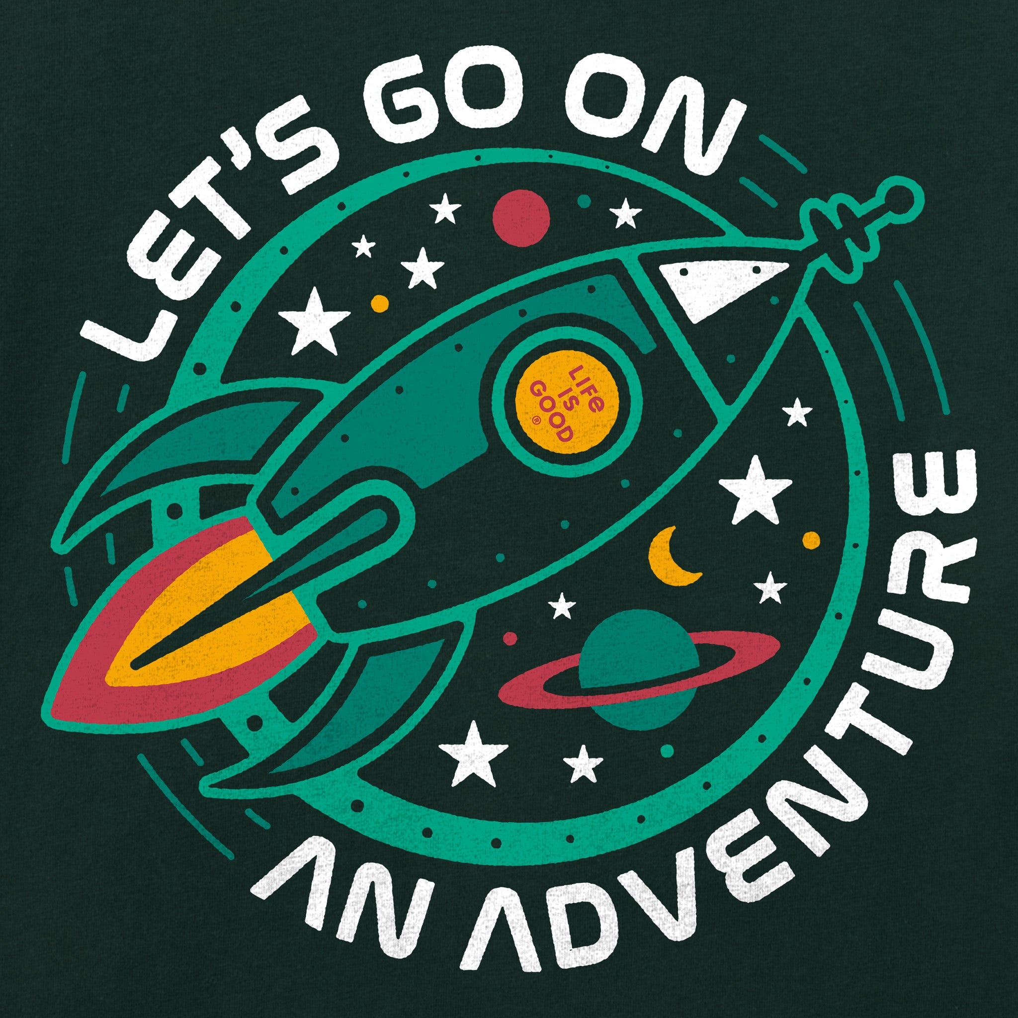 Kids Let's Go on an Adventure Short Sleeve Crusher Tee