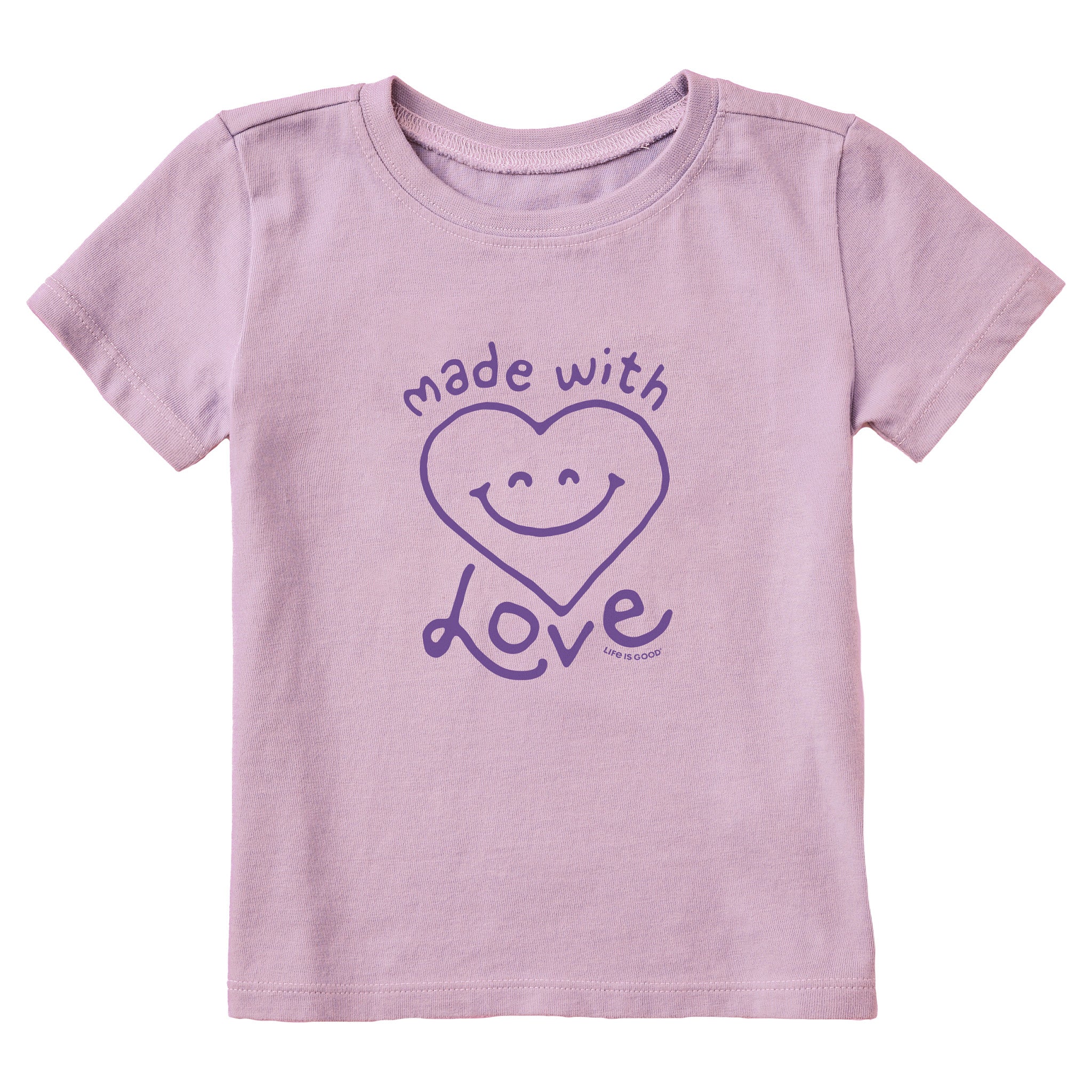 Toddler Made with Love Short Sleeve Crusher Tee