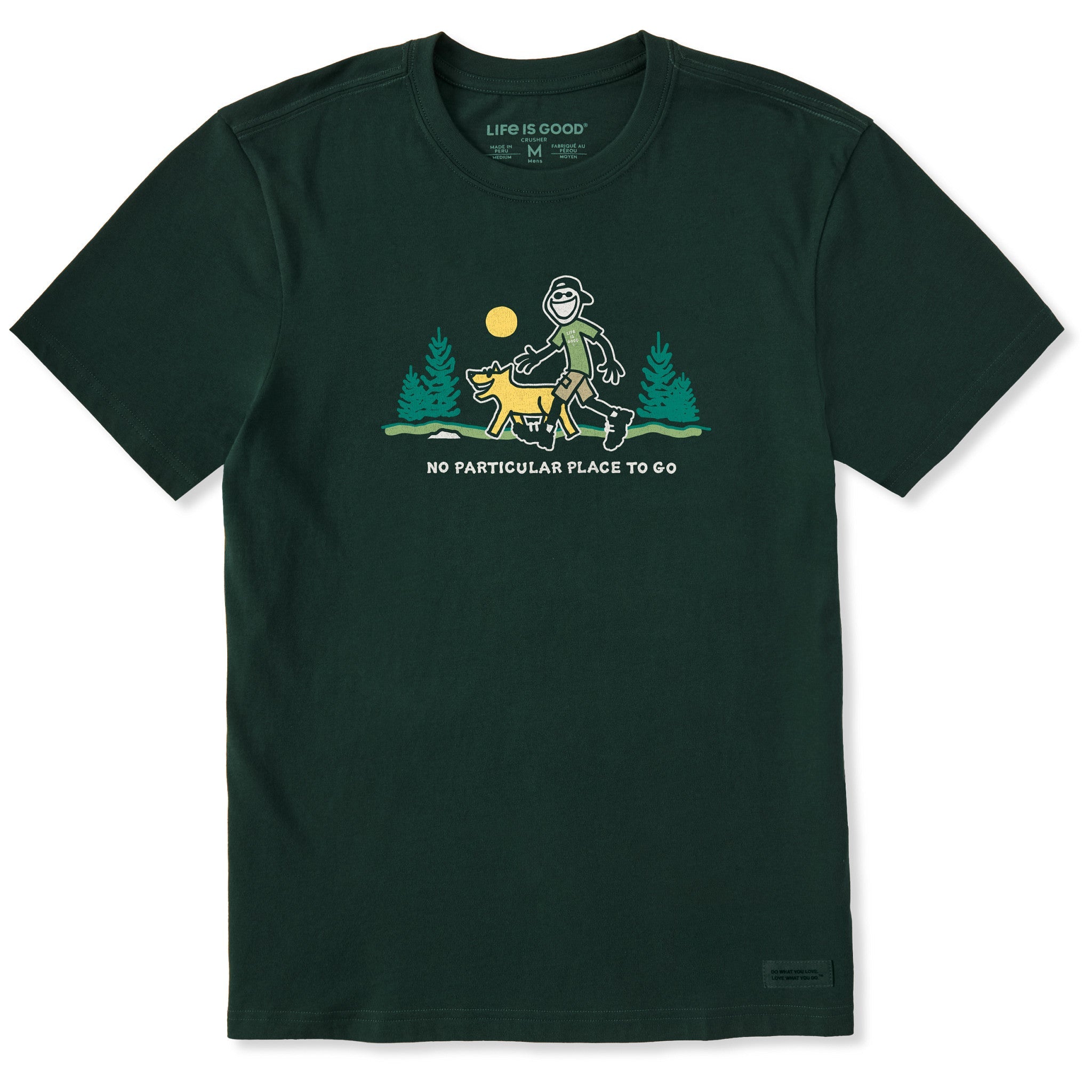 Men's No Particular Place To Go Short Sleeve Crusher Tee