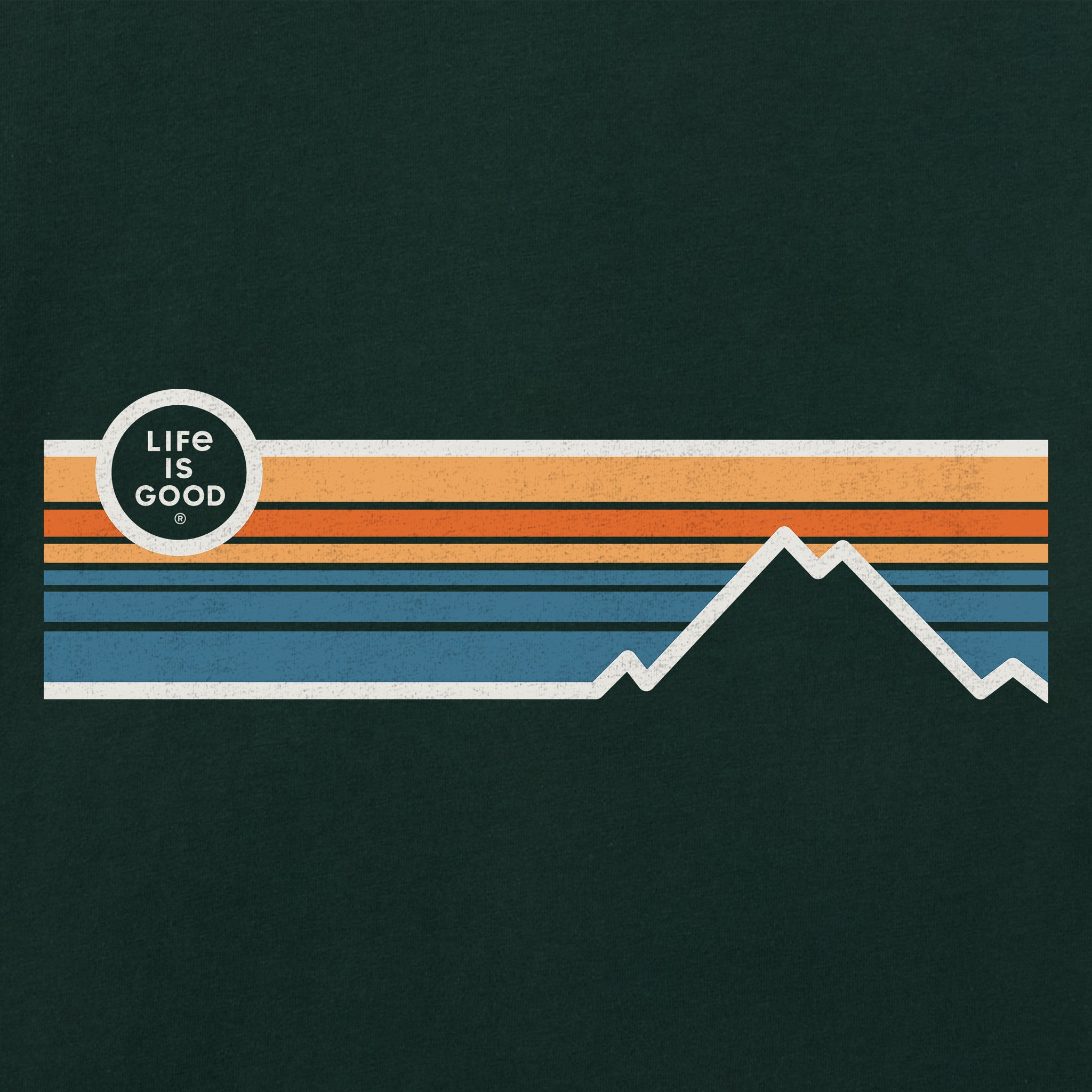Men's Stripe Mountains Short Sleeve Tee