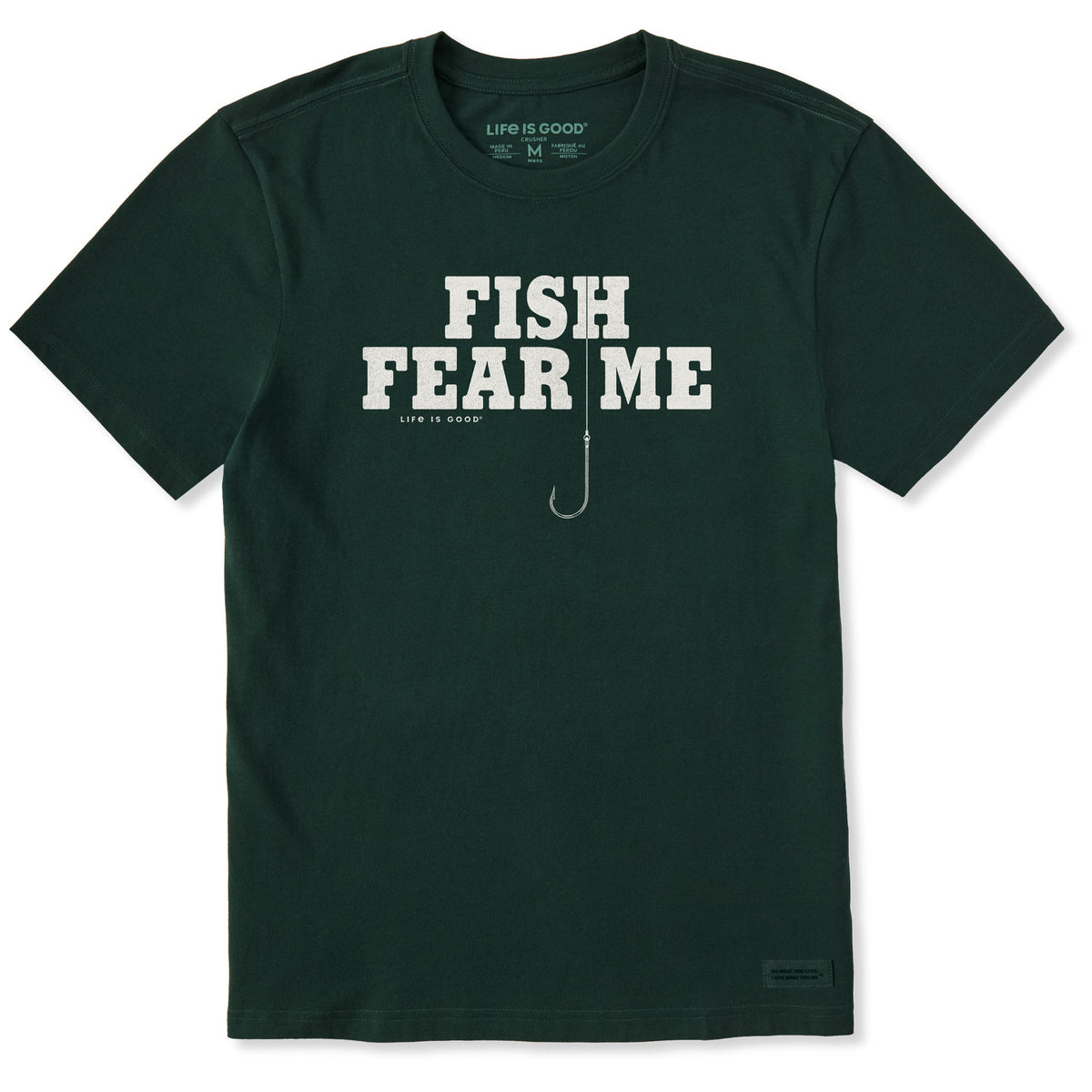 Men's Fish Fear Me Hook Short Sleeve Crusher Tee