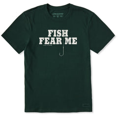 Men's Fish Fear Me Hook Short Sleeve Crusher Tee