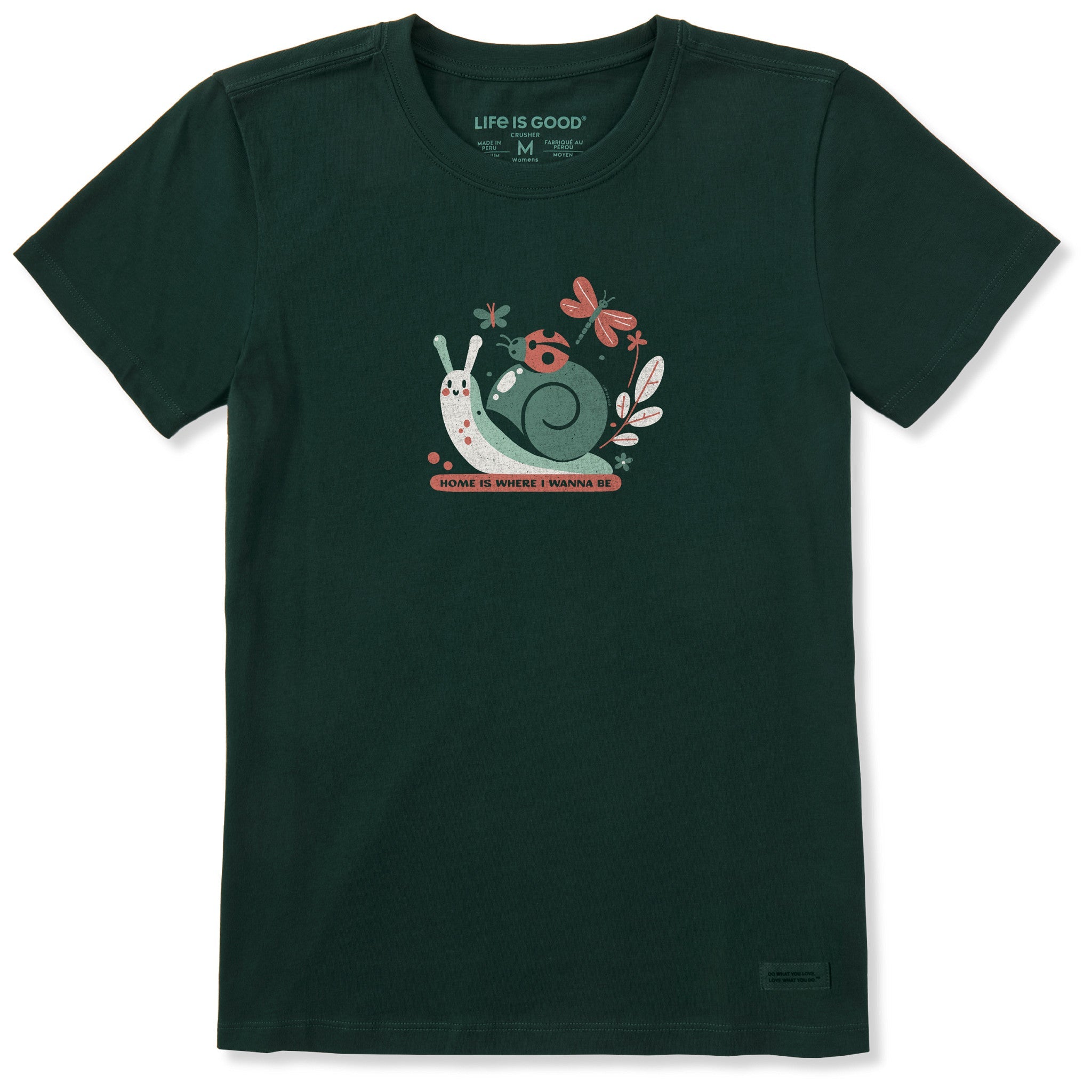 Women's Home is Where I Wanna Be Short Sleeve Crusher Tee