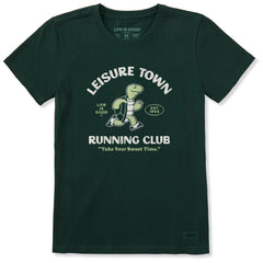 Women's Leisure Town Running Club Short Sleeve Crusher Tee