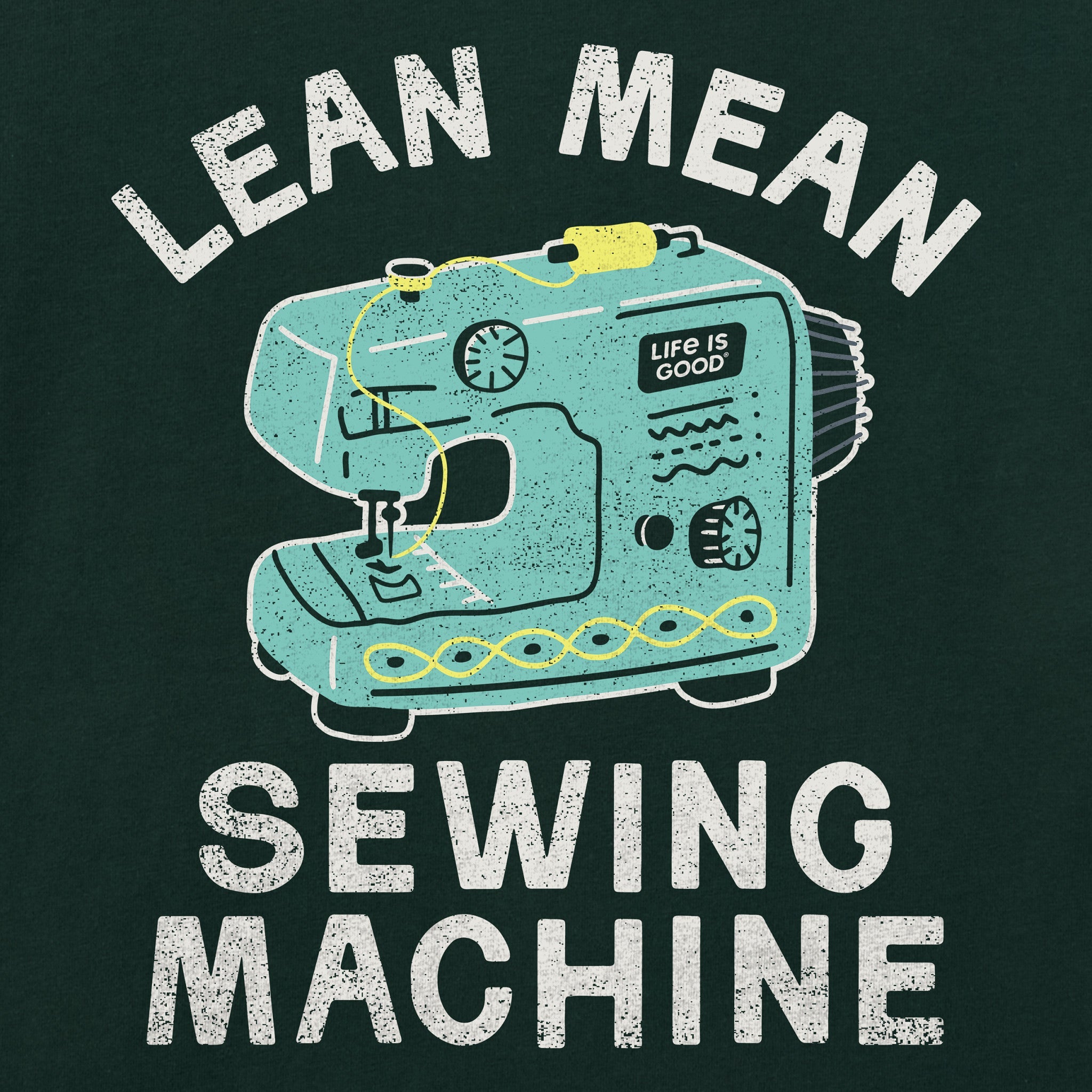 Women's Lean Mean Sewing Machine Short Sleeve Crusher Tee