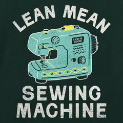 Women's Lean Mean Sewing Machine Short Sleeve Crusher Tee