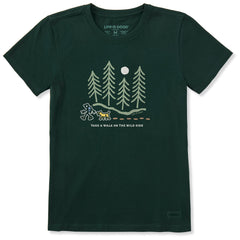 Women's Hiking Though the Woods Wildside Short Sleeve Crusher Tee