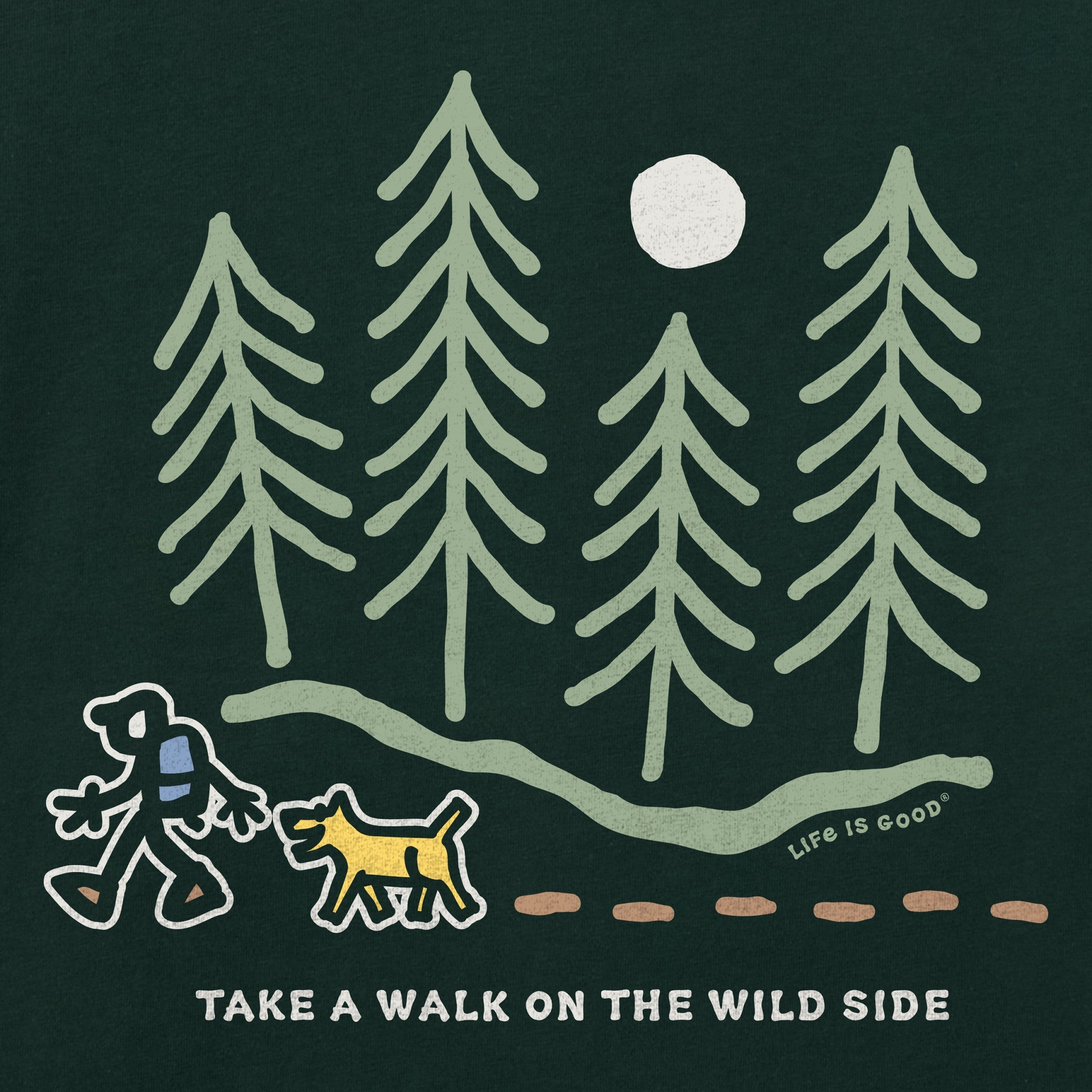 Women's Hiking Though the Woods Wildside Short Sleeve Crusher Tee